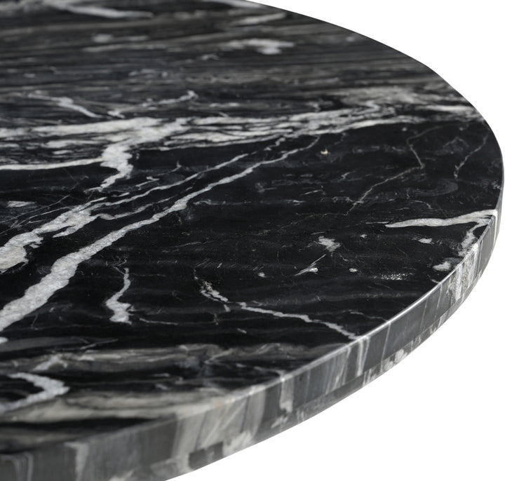 Fontelina 30" Genuine Marble Bistro Dining Table - Black - 919-DT30-BLACK_6