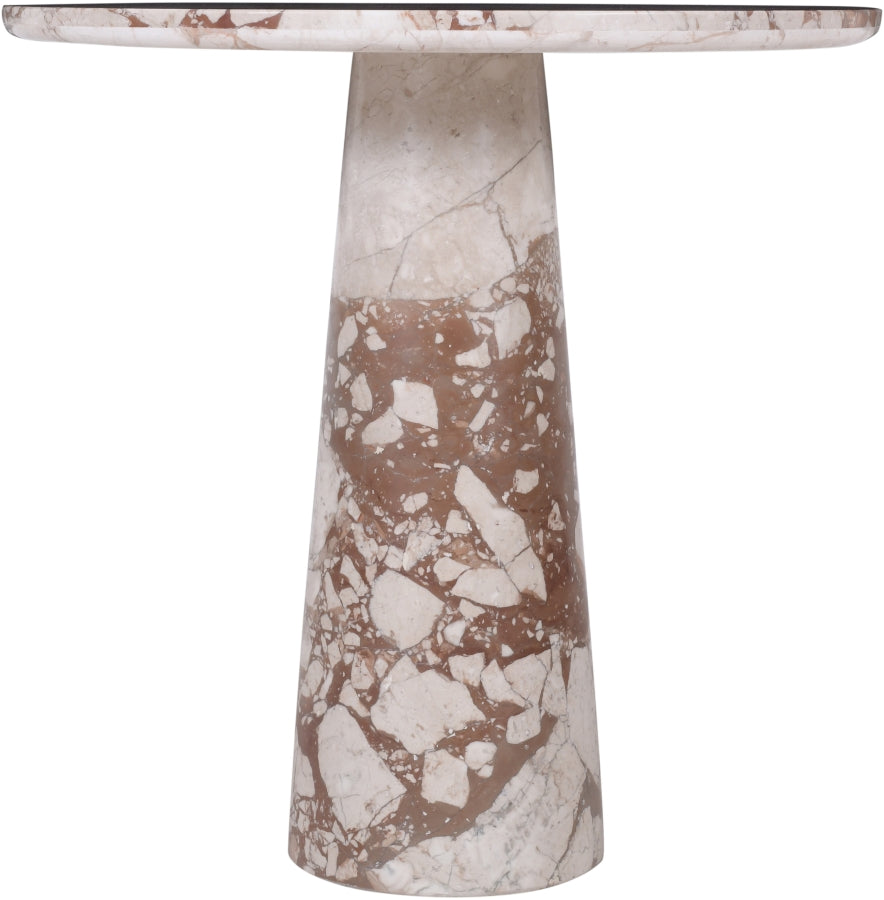 Fontelina 30" Genuine Marble Bistro Dining Table - Breccia - 919-DT30-BRECCIA_3