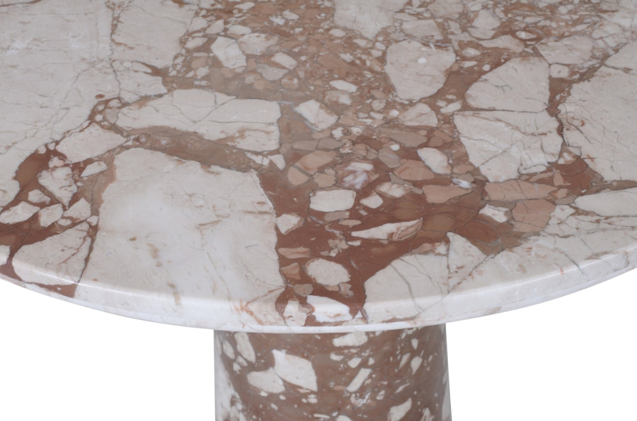 Fontelina 30" Genuine Marble Bistro Dining Table - Breccia - 919-DT30-BRECCIA_6