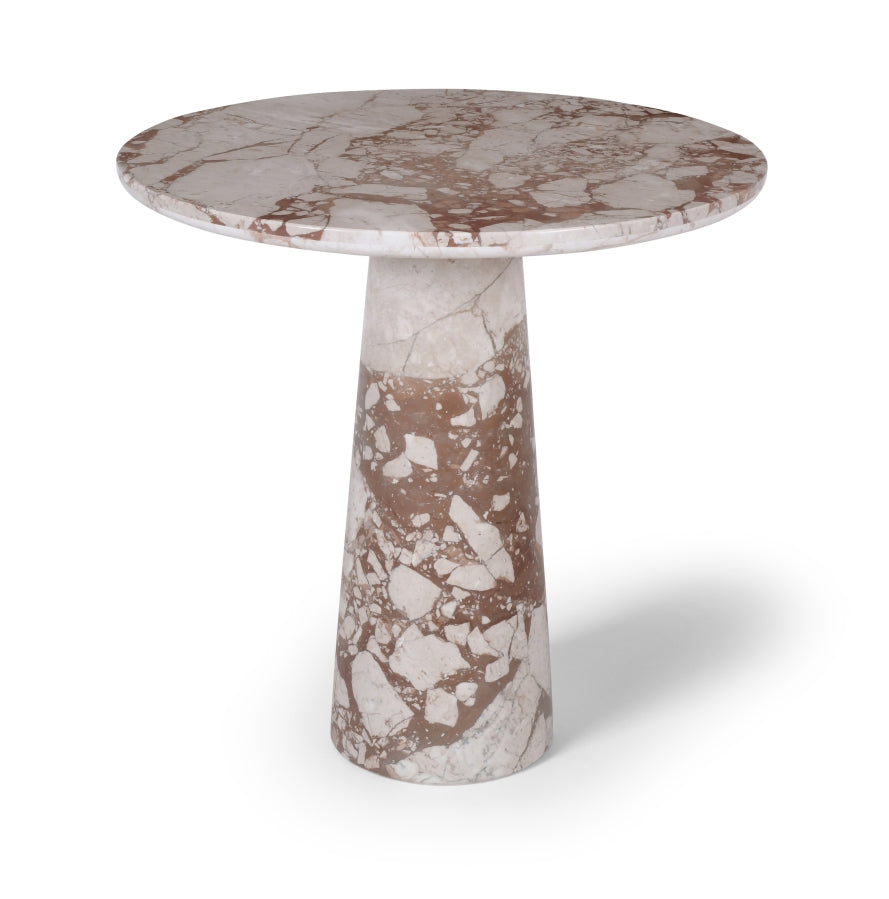 Fontelina 30" Genuine Marble Bistro Dining Table - Breccia - 919-DT30-BRECCIA_1