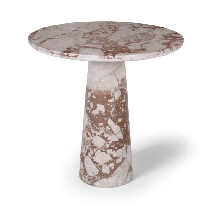 Fontelina 30" Genuine Marble Bistro Dining Table - Breccia - 919-DT30-BRECCIA_1
