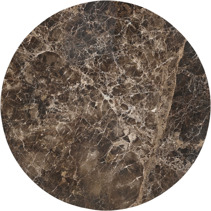 Fontelina 30" Genuine Marble Bistro Dining Table - Emperador - 919-DT30-EMPERADOR_4