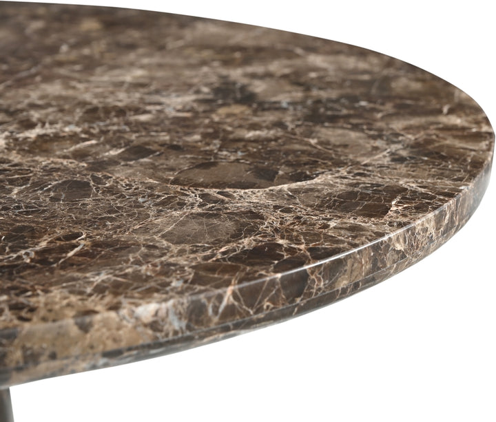 Fontelina 30" Genuine Marble Bistro Dining Table - Emperador - 919-DT30-EMPERADOR_6