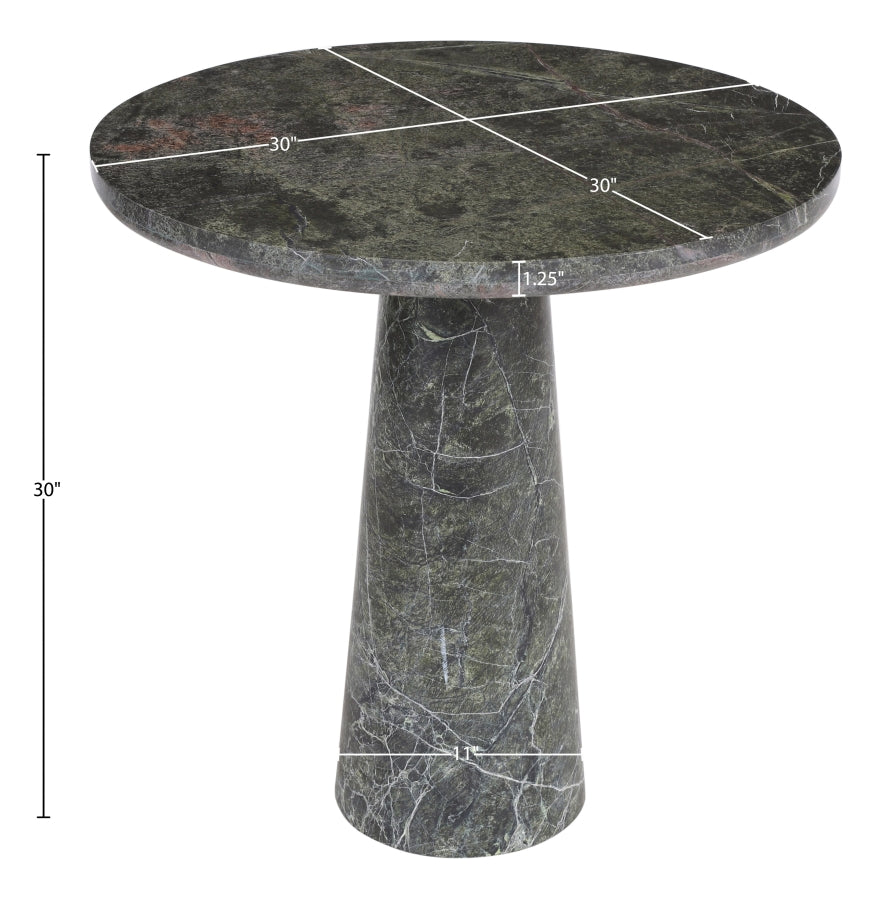 Fontelina 30" Genuine Marble Bistro Dining Table - Green - 919-DT30-GREEN_7