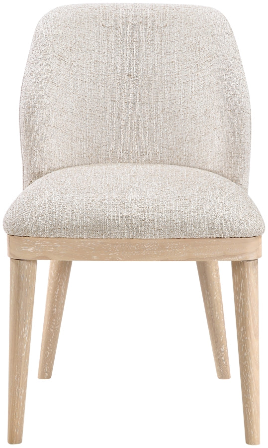 Valeo Linen Textured Fabric Upholstered Dining Chair - Beige - 88083-C-BEIGE_4