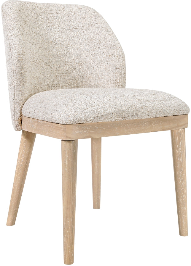 Valeo Linen Textured Fabric Upholstered Dining Chair - Beige - 88083-C-BEIGE_7