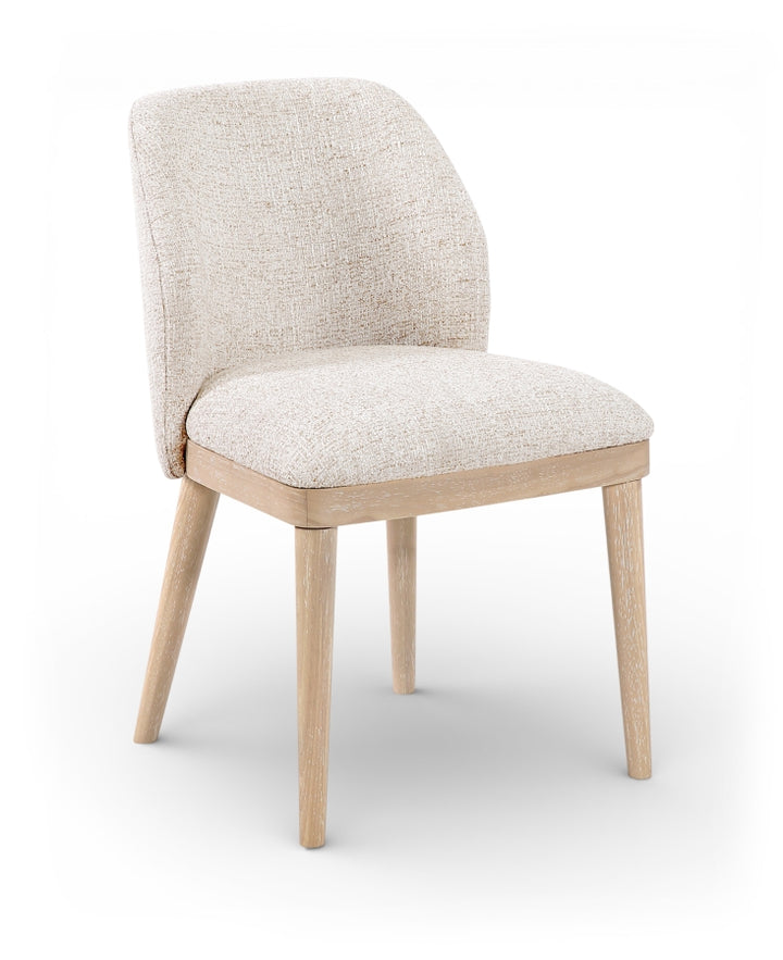 Valeo Linen Textured Fabric Upholstered Dining Chair - Beige - 88083-C-BEIGE_2