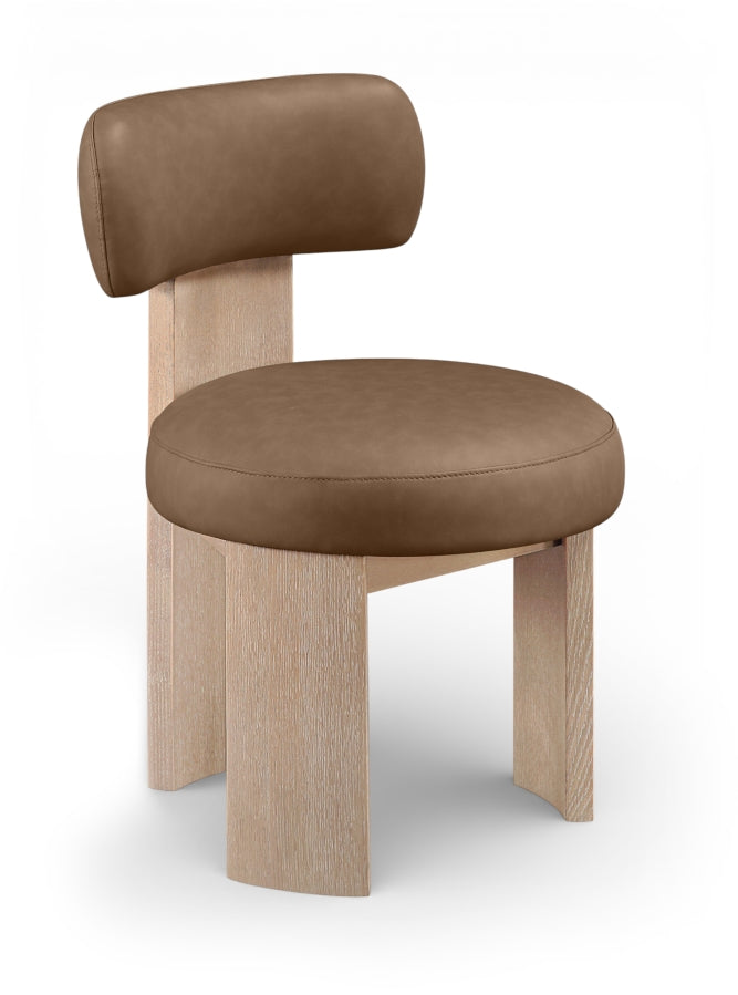 Atelier Vegan Leather Upholstered Dining Chair - Brown - 88086-C-BROWN_2