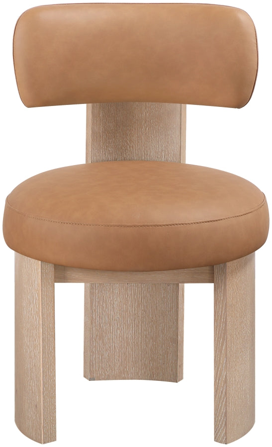 Atelier Vegan Leather Upholstered Dining Chair - Cognac - 88086-C-COGNAC_4
