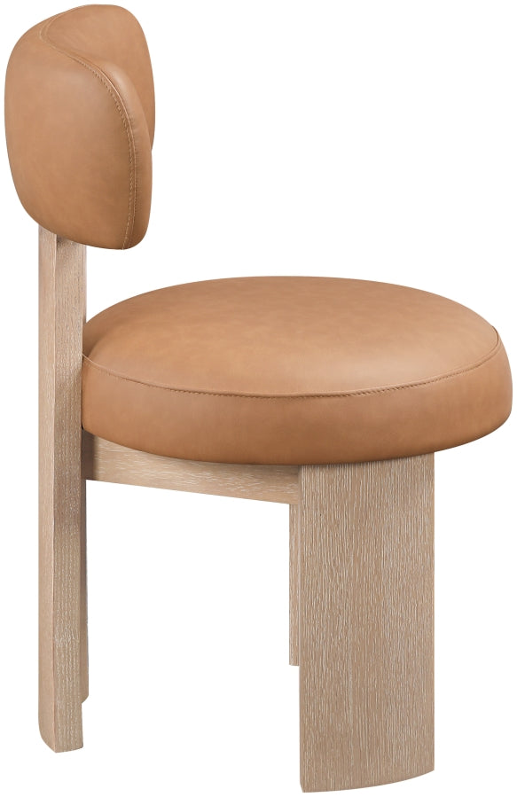 Atelier Vegan Leather Upholstered Dining Chair - Cognac - 88086-C-COGNAC_5