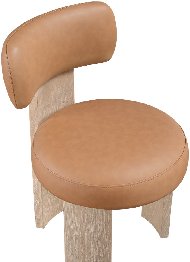 Atelier Vegan Leather Upholstered Dining Chair - Cognac - 88086-C-COGNAC_7