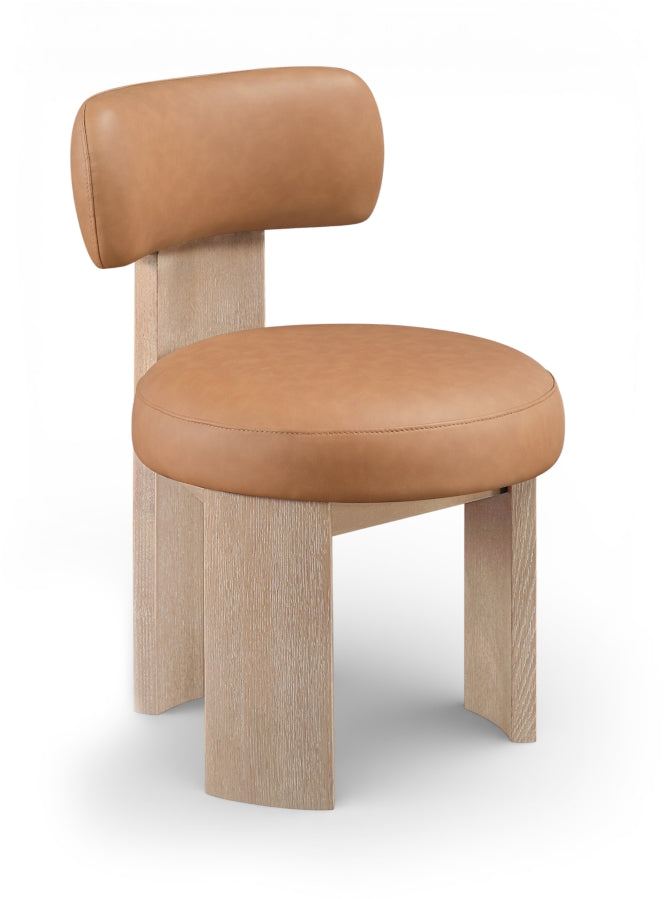 Atelier Vegan Leather Upholstered Dining Chair - Cognac - 88086-C-COGNAC_2