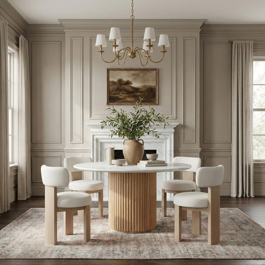 Atelier Vegan Leather Upholstered Dining Chair - Cream - 88086-C-CREAM_3