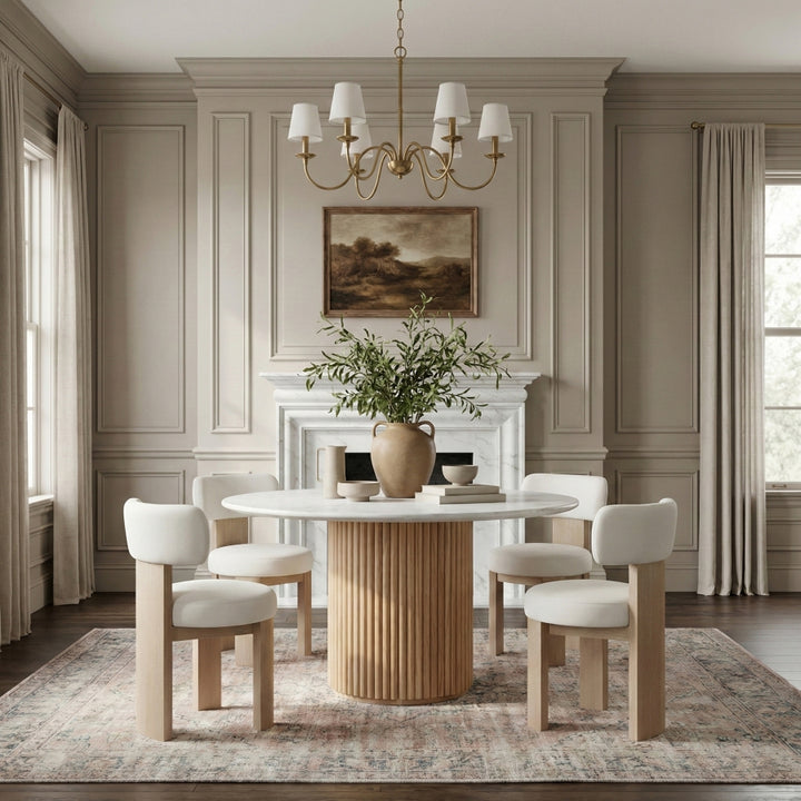Atelier Vegan Leather Upholstered Dining Chair - Cream - 88086-C-CREAM_3