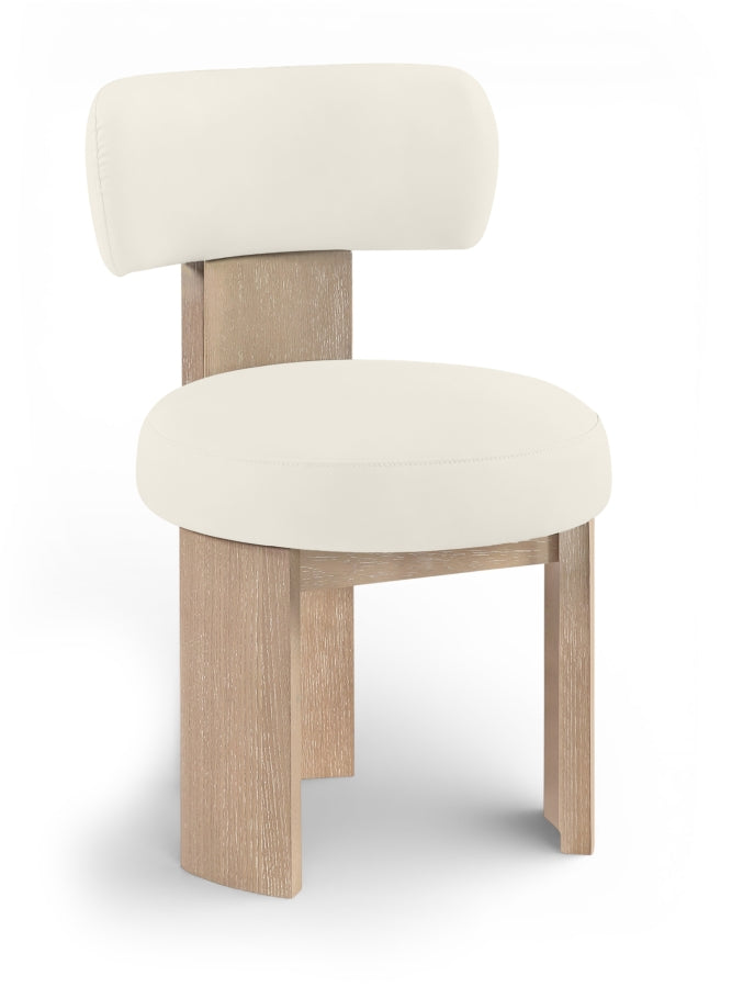 Atelier Vegan Leather Upholstered Dining Chair - Cream - 88086-C-CREAM_2