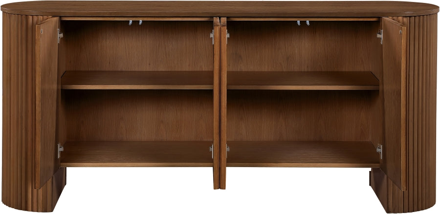 Belinda Beech Wood And Oak Veneer Sideboard / Buffet