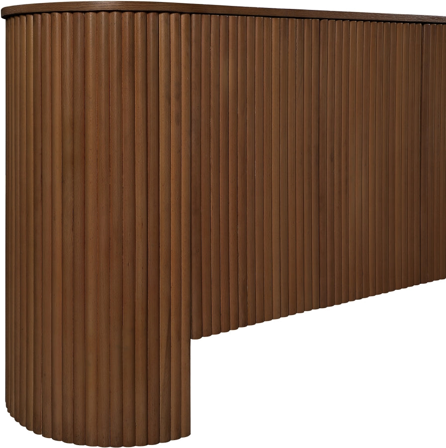 Belinda Beech Wood And Oak Veneer Sideboard / Buffet