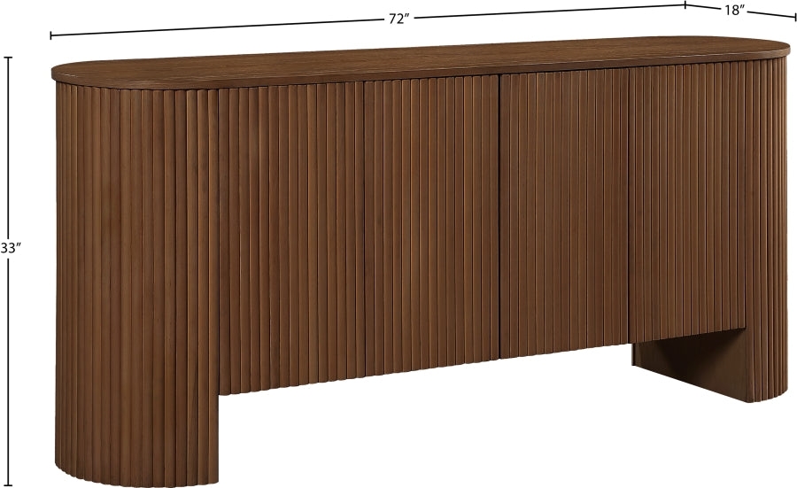 Belinda Beech Wood And Oak Veneer Sideboard / Buffet