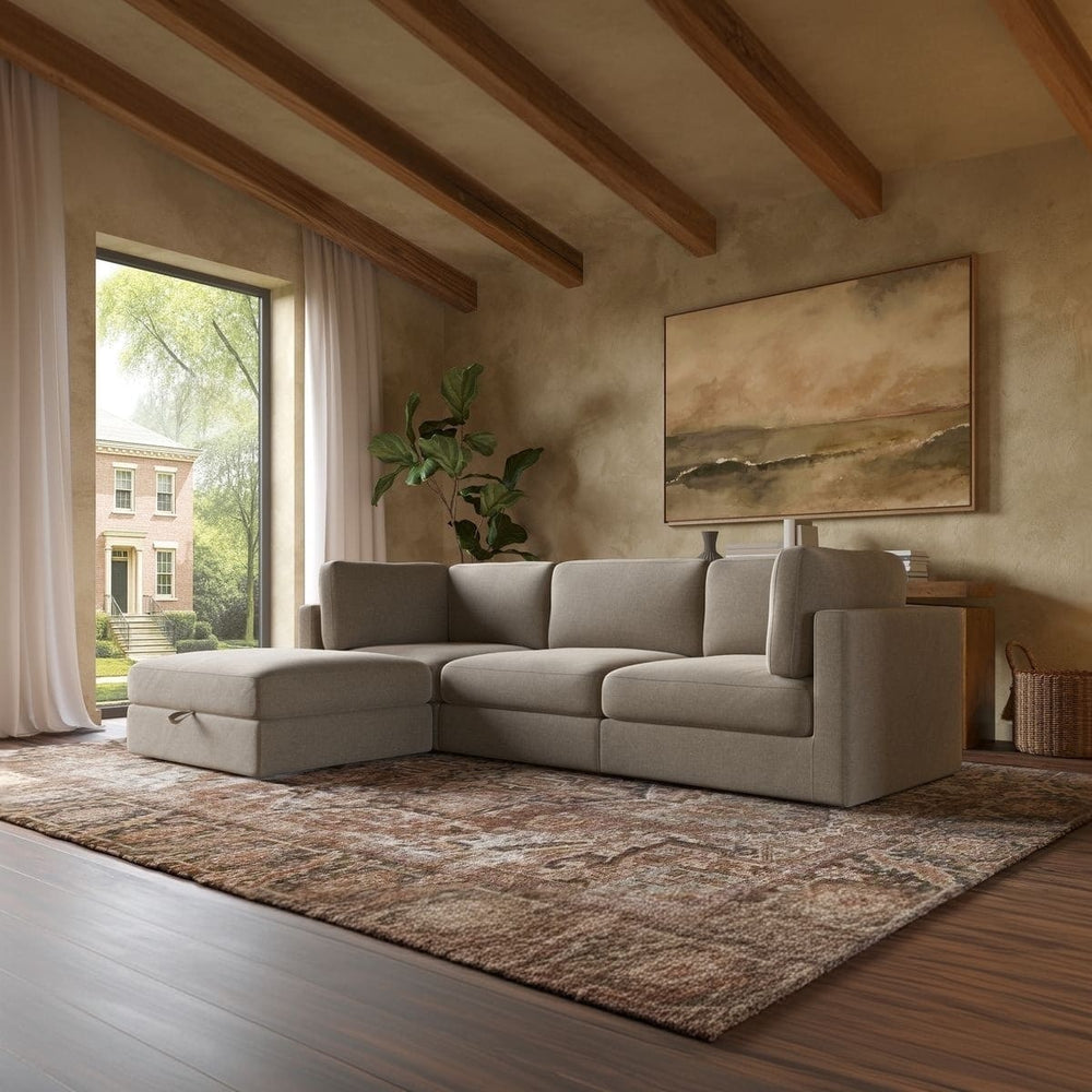 Haven 3-pc Modular Sofa W/Ottoman