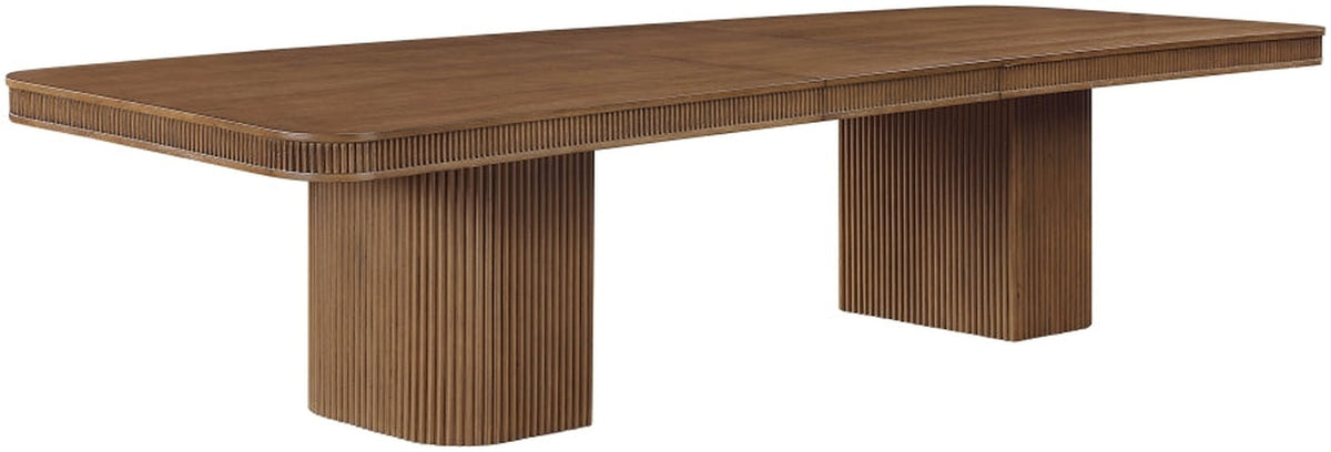 Mohari 112" Solid Wood And Oak Veneer Dining Table