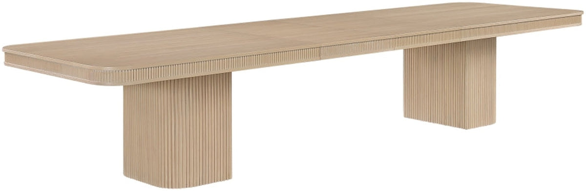 Mohari 112" Solid Wood And Oak Veneer Dining Table