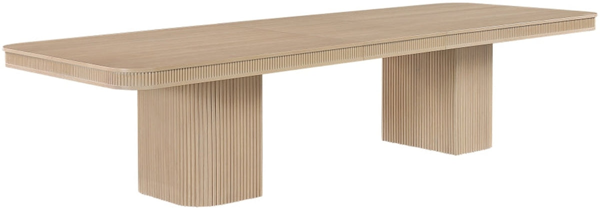 Mohari 112" Solid Wood And Oak Veneer Dining Table