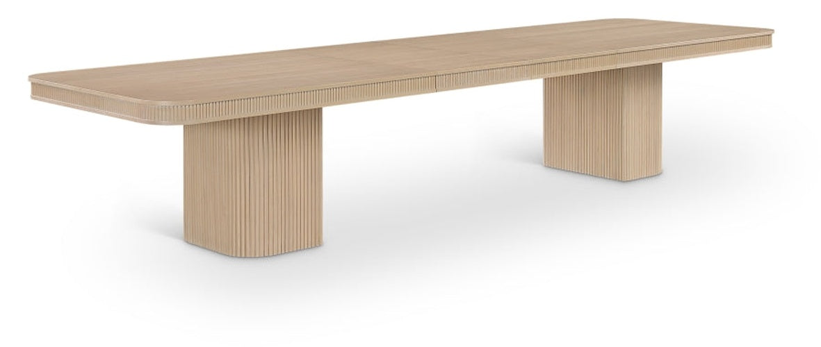 Mohari 112" Solid Wood And Oak Veneer Dining Table