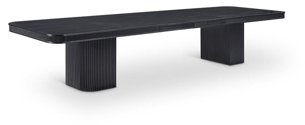 Mohari 112" Solid Wood And Oak Veneer Dining Table