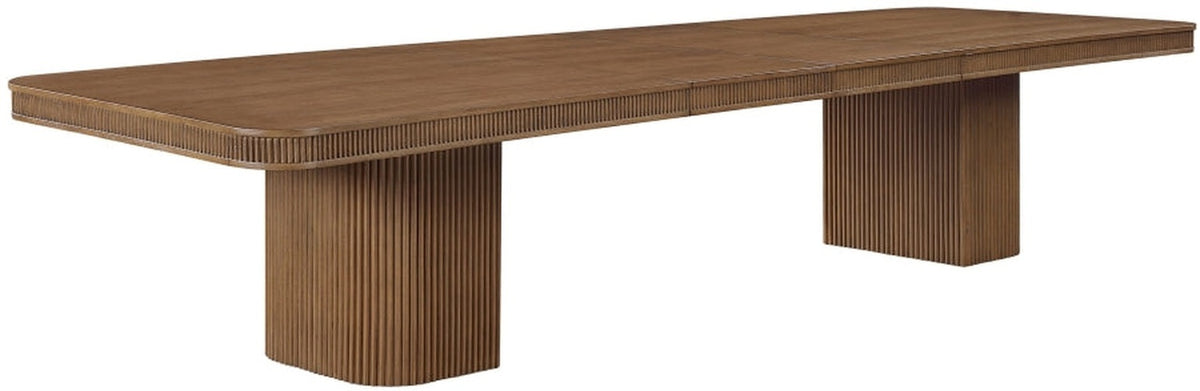 Mohari 112" Solid Wood And Oak Veneer Dining Table