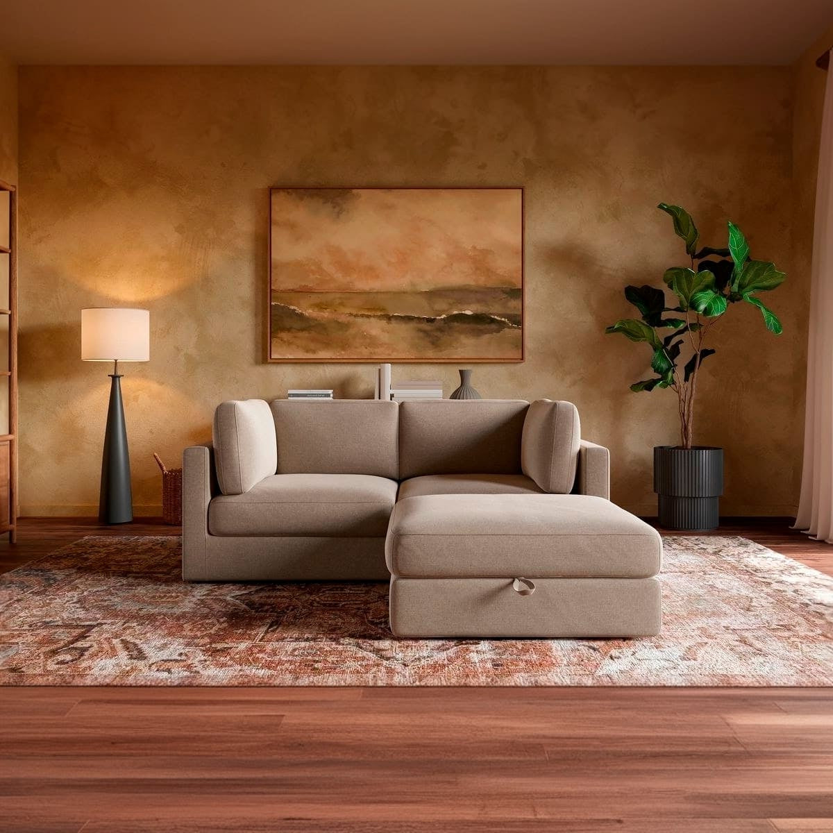 Haven 2-pc Modular Sofa W/Ottoman