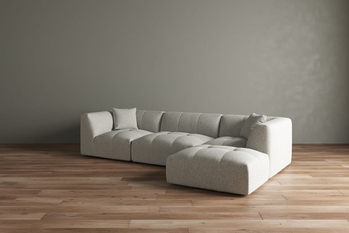 Moda 3-pc Modular Sofa W/Ottoman