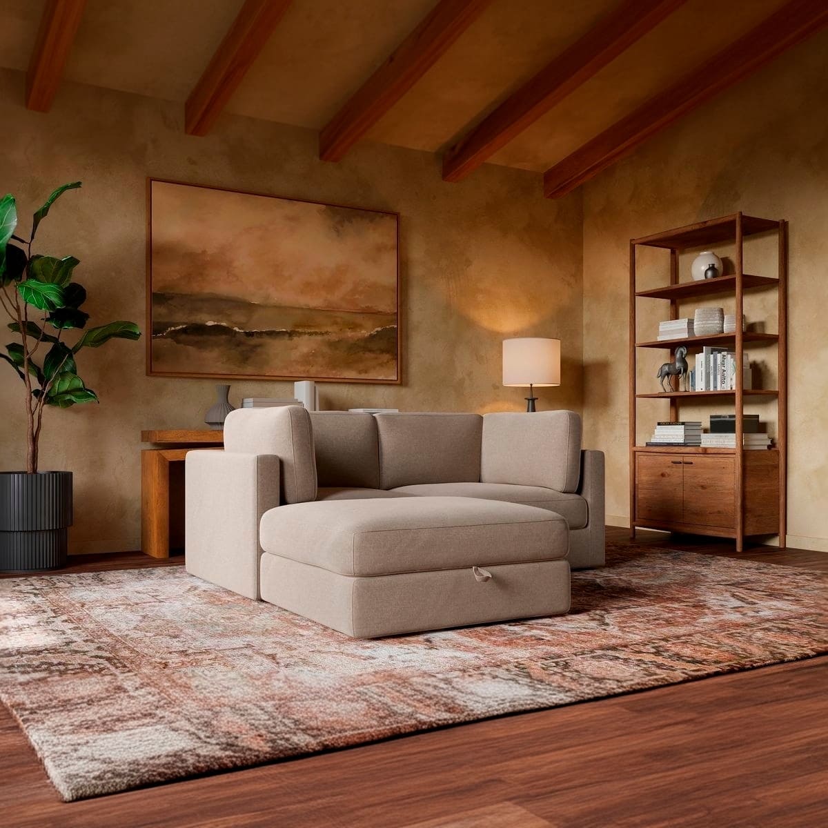 Haven 2-pc Modular Sofa W/Ottoman