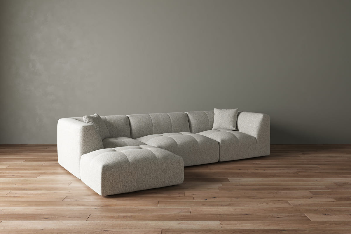 Moda 3-pc Modular Sofa W/Ottoman