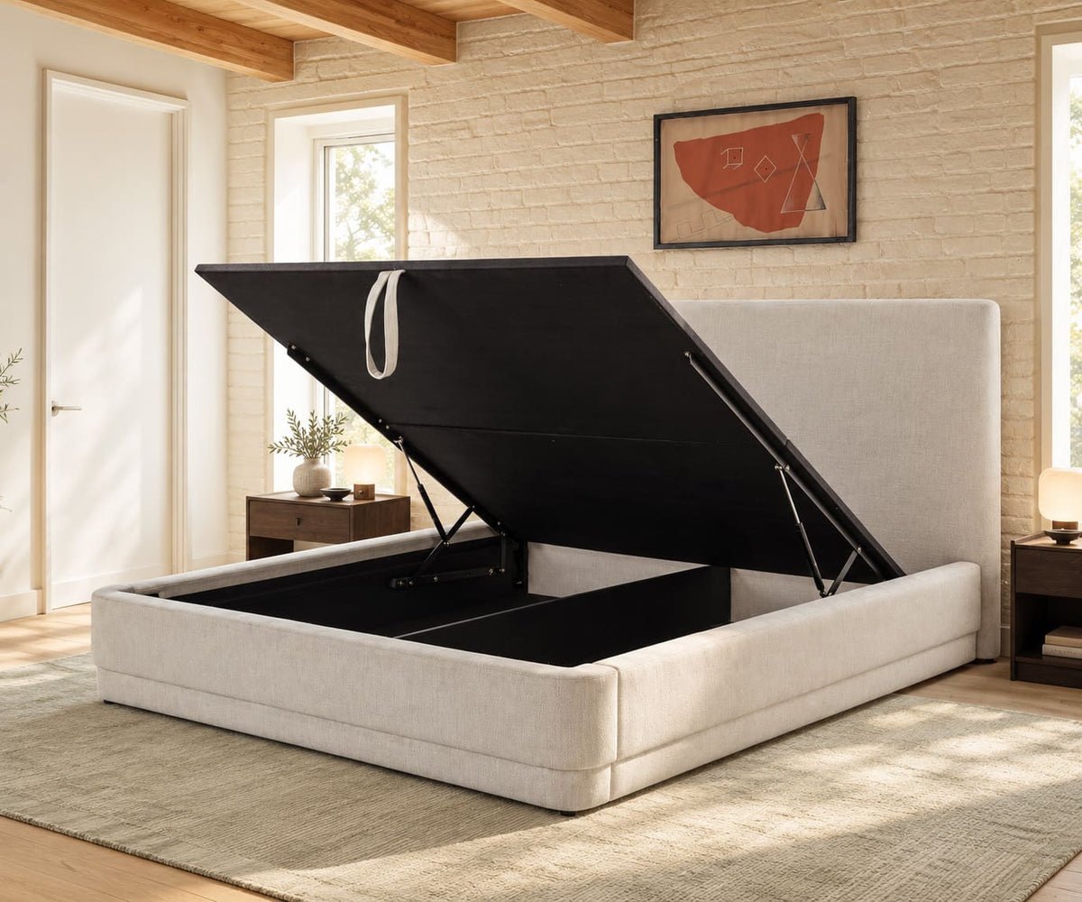 Noir Storage Bed - With Lift-up Storage