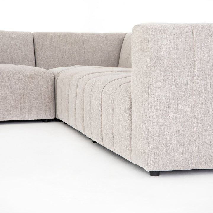 Langham Channeled 6-Piece Sectional - Left Chaise - Napa Sandstone - CGRY-001-320-S8_5