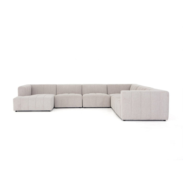 Langham Channeled 6-Piece Sectional - Left Chaise - Napa Sandstone - CGRY-001-320-S8_1