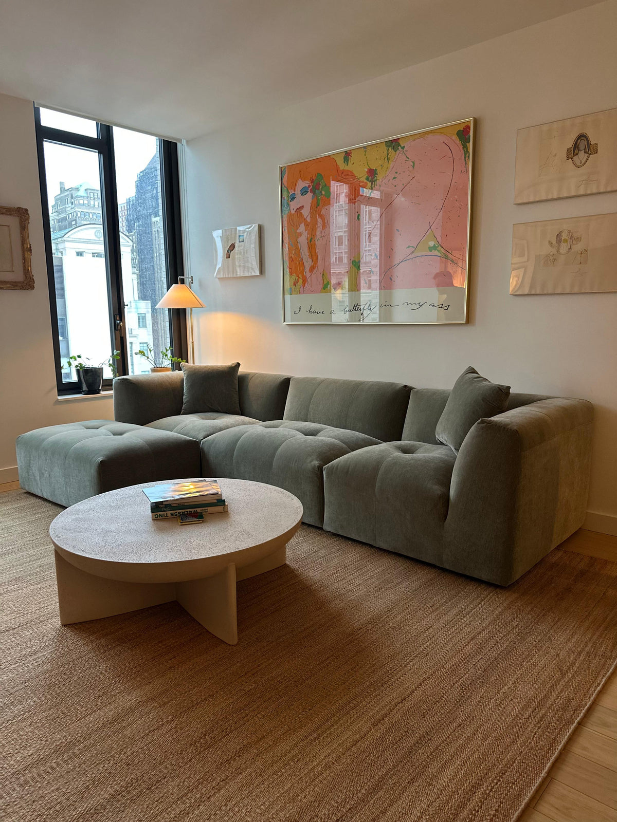 Moda 3-pc Modular Sofa W/Ottoman