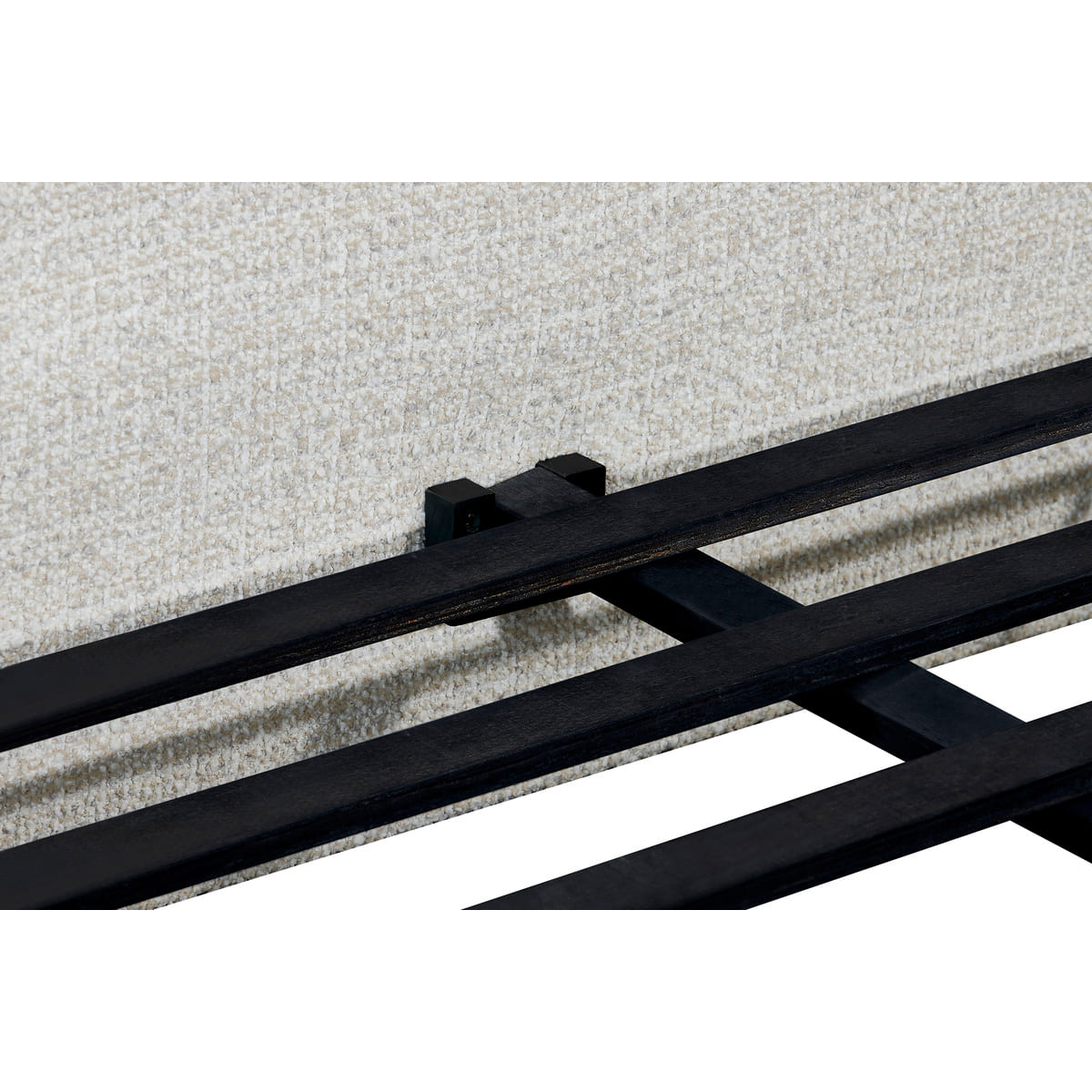 Oliver Bed fabric swatch - luxurious textured boucle material