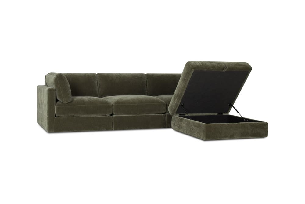 Haven 3-pc Modular Sofa W/Ottoman