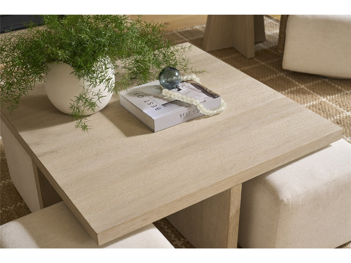Oasis- Coastal Living Home Collection Dockside Cocktail Table with Ottomans - Default - U533828_2