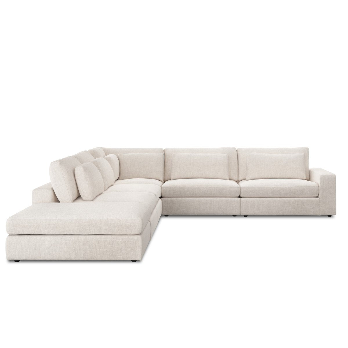 Bloor 5-Piece Sectional - Essence Natural - Raf Sofa W/ Ottoman - UATR-066-377-S5_1