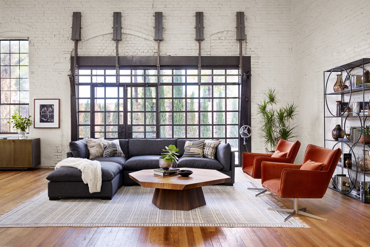 Westwood 3-Piece Sectional - Sectional Sofa + Ottoman - Bennett Charcoal - UATR-S01-008_4