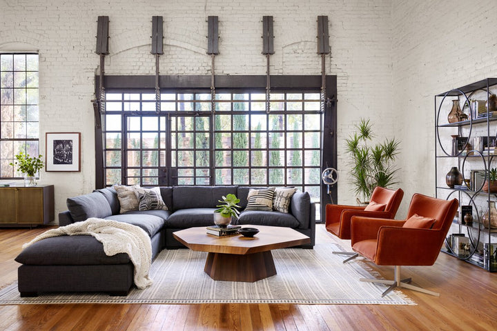 Westwood 4-Piece Sectional - Right Facing W/ Ottoman - Bennett Charcoal - UATR-S02-008_4