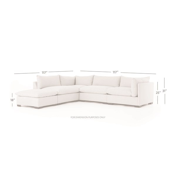 Westwood 4-pc Sectional Sofa W/Ottoman
