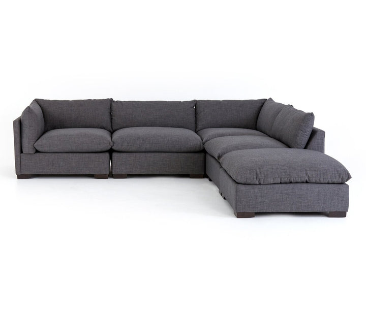 Westwood 4-Piece Sectional - Left Facing W/ Ottoman - Bennett Charcoal - UATR-S12-008_1