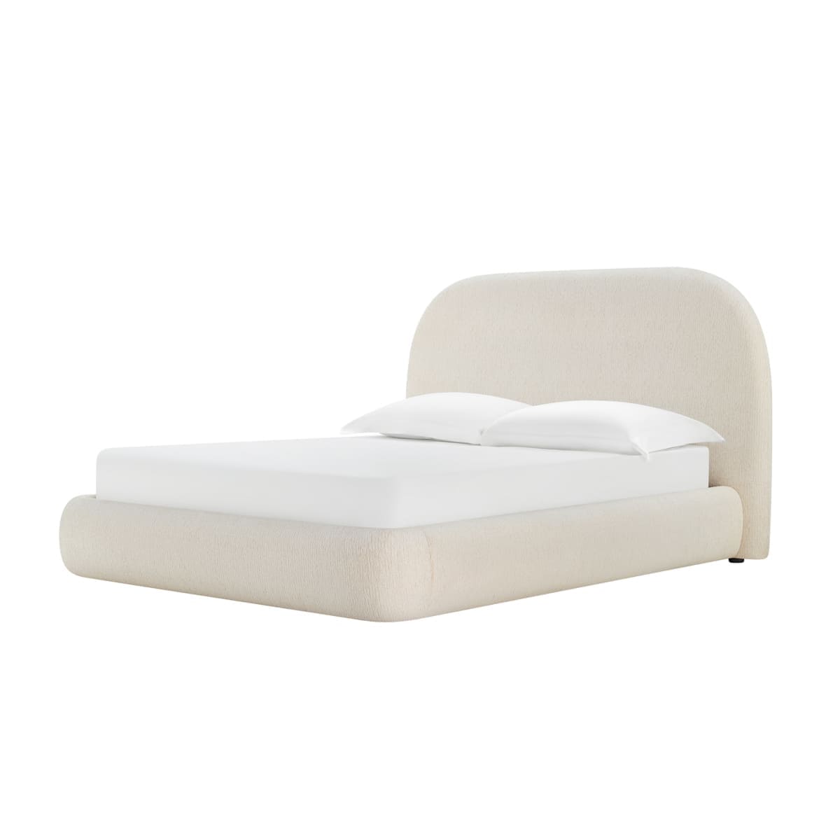 Asher Storage Bed cream king full front view