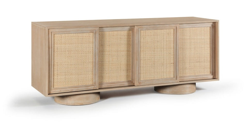 Windsor Solid Wood And Natural Cane Sideboard / Buffet