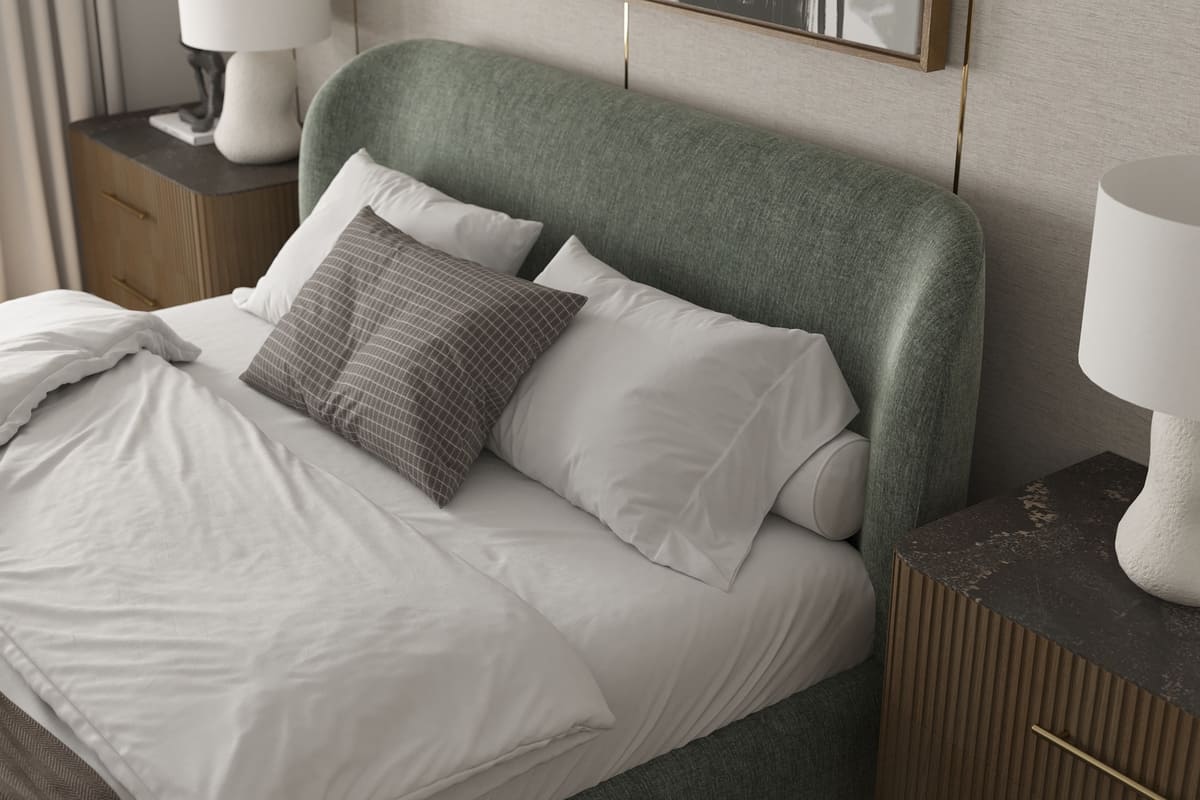 Chelsea Bed - Soft Rounded Upholstered Bed