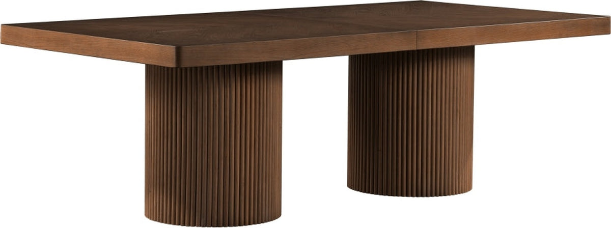 Belinda 96" - 144" Solid Wood And Oak Veneer Extendable Dining Table