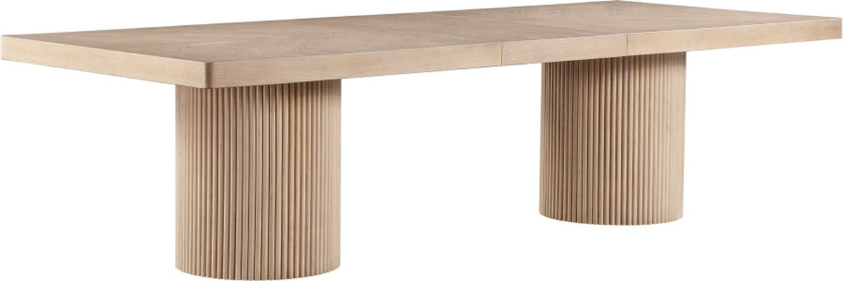 Belinda 96" - 144" Solid Wood And Oak Veneer Extendable Dining Table